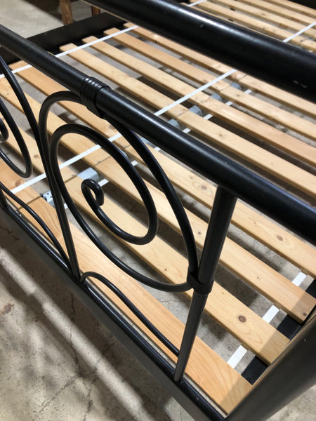 REF - Black Metal Double Bedframe