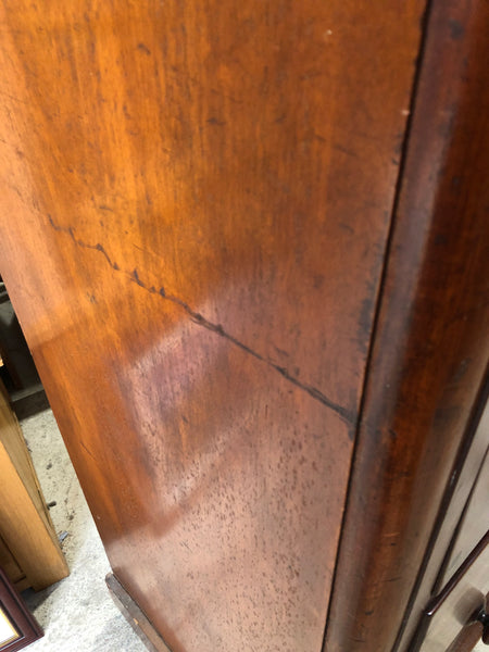 Flamed Mahogany 2 over 3 Chest of Drawers