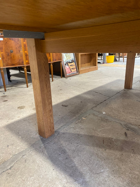 Large Extending Oak Dining Table