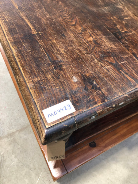 Large Square Wooden Coffee Table