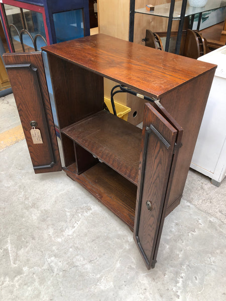Vintage TV Cabinet with Folding Doors