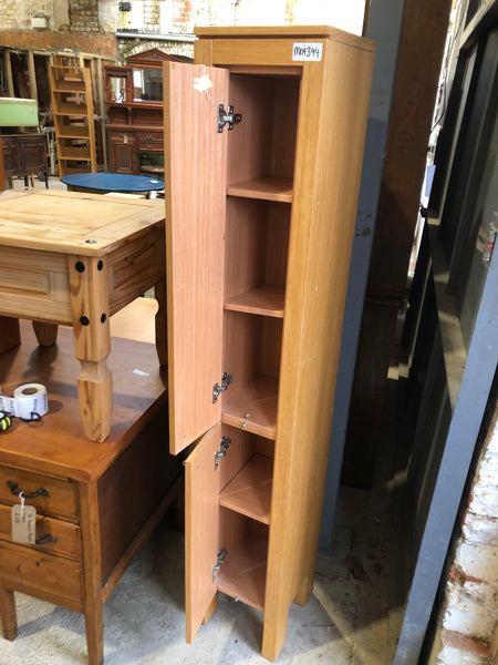 Tall Slim Veneer Storage Cupboard