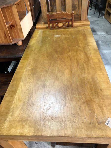 Large Heavy Duty Wooden Dining Table
