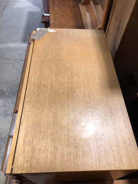 Mid Century Contrasting Wood Chest of Drawers