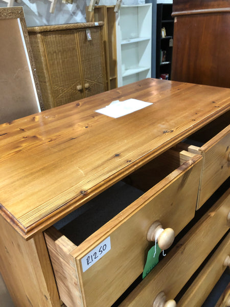 REF - Pine Tallboy Chest of Drawers