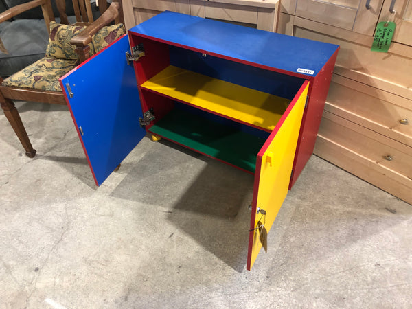 Colourful Lockable Storage Cupboard