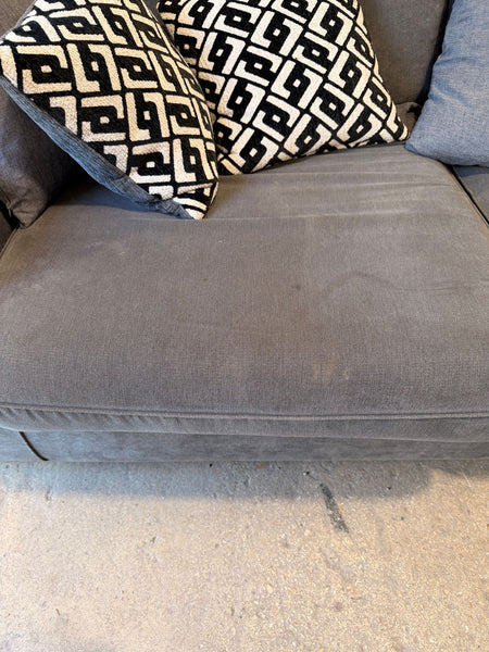 Large Two Seat Grey Sofa