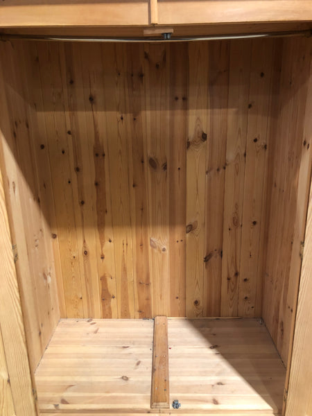 Solid Pine Double Wardrobe