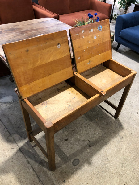GHC - Vintage Double School Desk