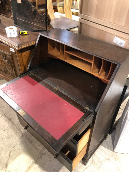 Vintage Dark Oak Bureau