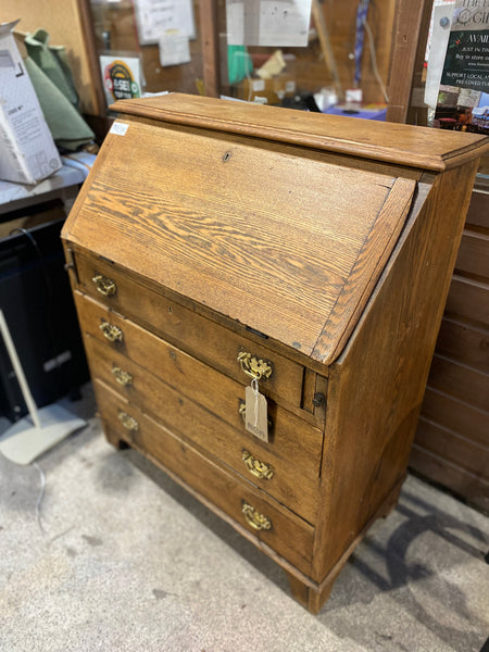 Antique Oak Writing Desk Bureau