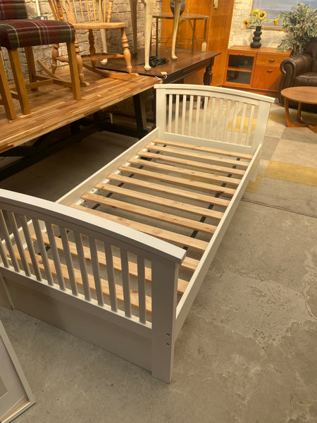 Single White Bed Frame REF