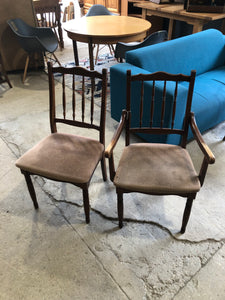 Set of 4 William Lawrence Chairs - 2 carver 2 dining