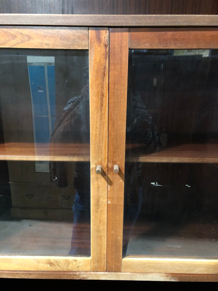 Vintage Display Cabinet with Cupboard