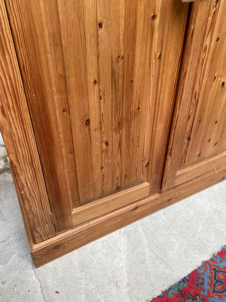 Large Solid Pine Double Wardrobe