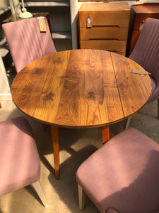 Vintage Round Drop Leaf Table