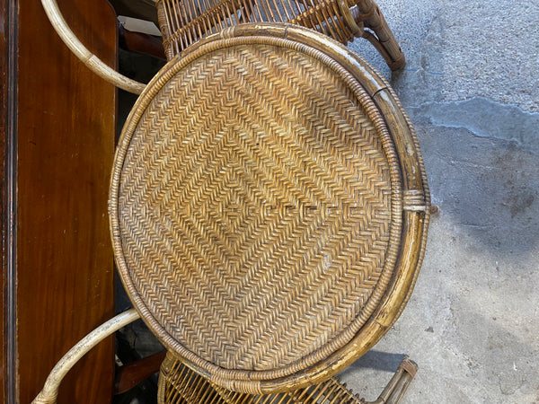 Rattan Set Coffee Table & 2 Chairs