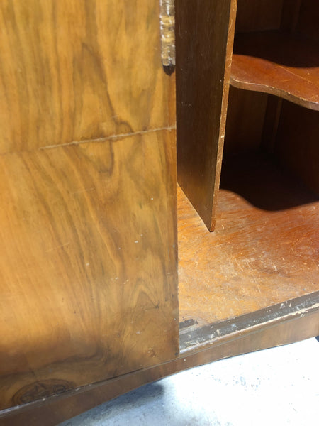Vintage Art Deco Burr Walnut Gentleman’s Wardrobe