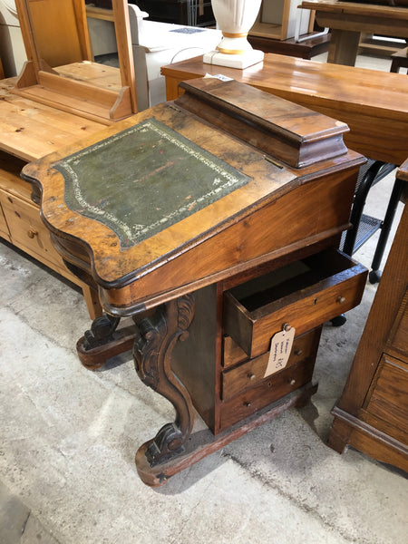 Victorian Walnut Davenport