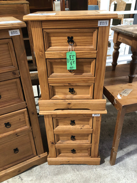 REF - Pair of Pine Bedside Tables