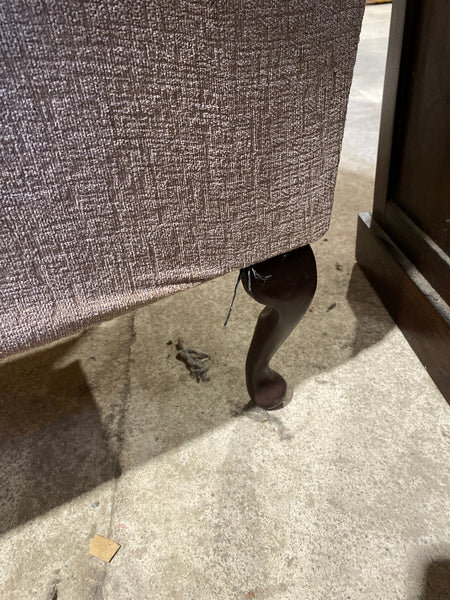 Beige Wingback Armchair