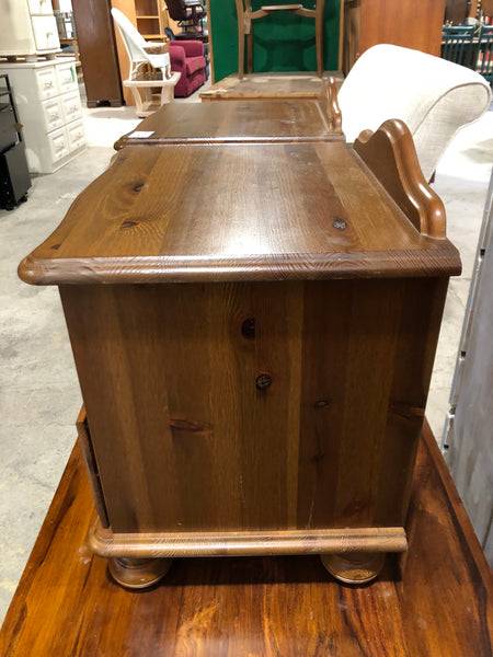 Pine Look Matching Bedside Table Pair - REF