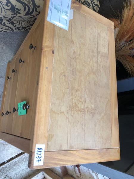 REF - GHC - Tallboy Pine Chest of 4 Drawers