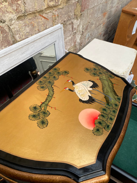 Chinese Style Lacquered Side Table