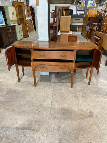 Large Antique Bow Front Sideboard
