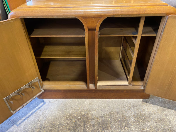 Oak Art Deco Compact Sideboard
