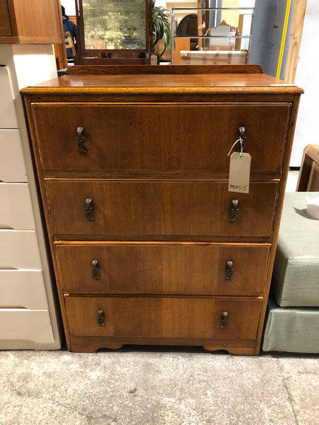 Vintage Tallboy Chest of 4 Drawers