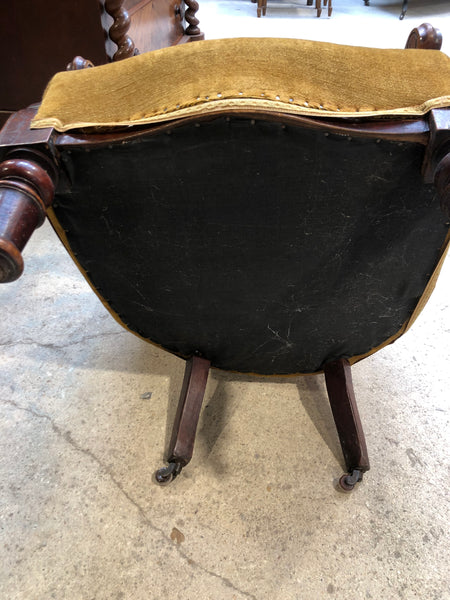GHC - Antique Fireside Mustard Chair