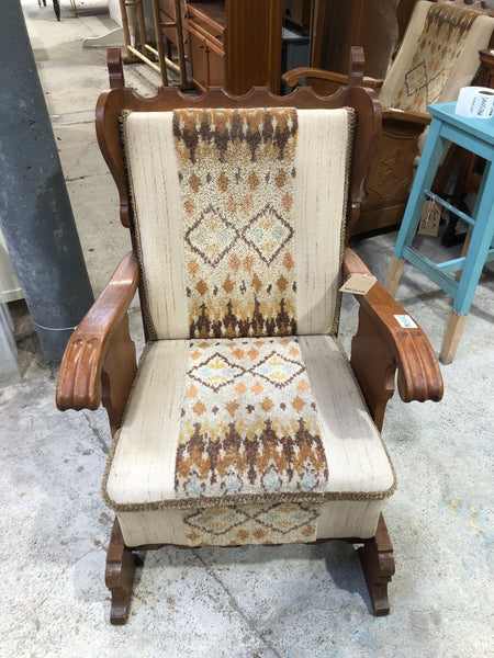 Griffin Detail Oak Lounge Chair