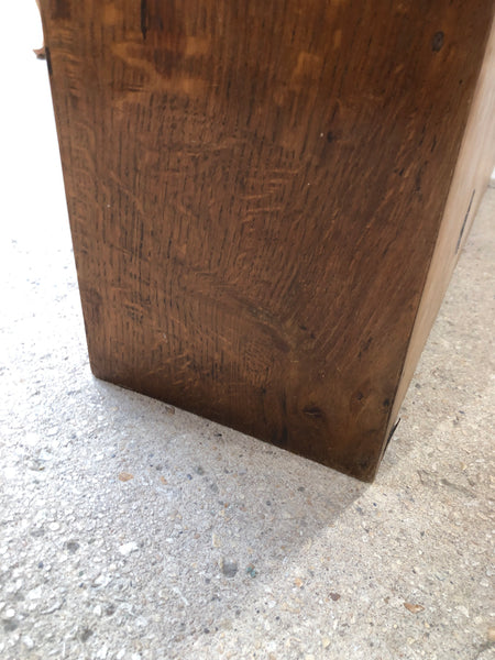 GHC - Antique Glass Fronted Small Oak Display Cabinet