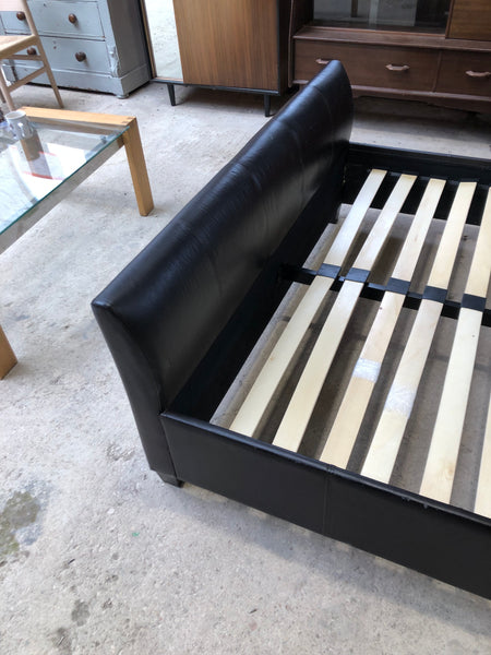 Faux Leather King Bedframe