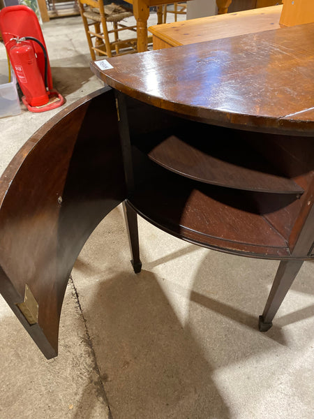 Mahogany Demi Lune Console Table
