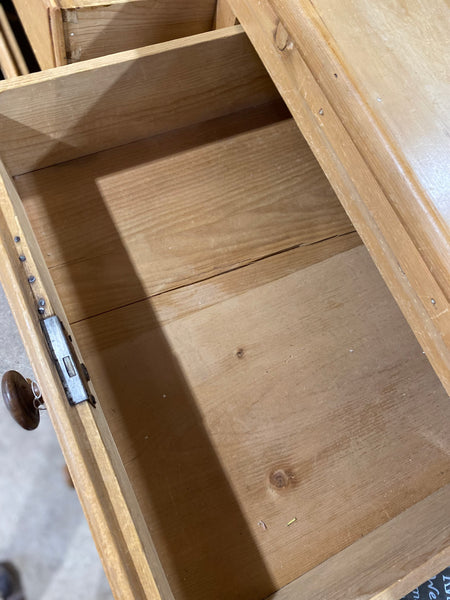 Large Rustic Pine Chest of Drawers