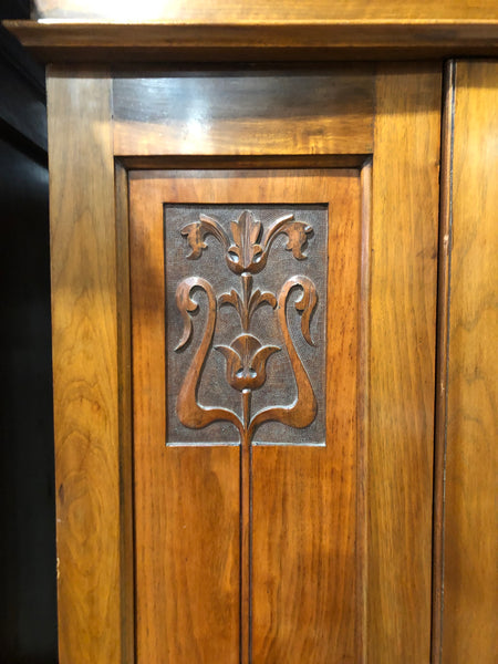 Vintage Single Door Wardrobe with Mirror