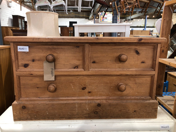 GHC - Pine Low Chest of 3 Drawers
