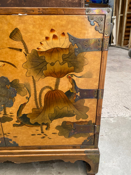 Oriental Style Cabinet with Beautiful Motifs