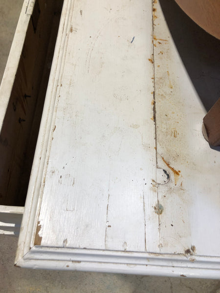 White Painted Pine Chest of 3 Drawers