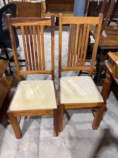 Large Rosewood Dining Table + 4 Chairs