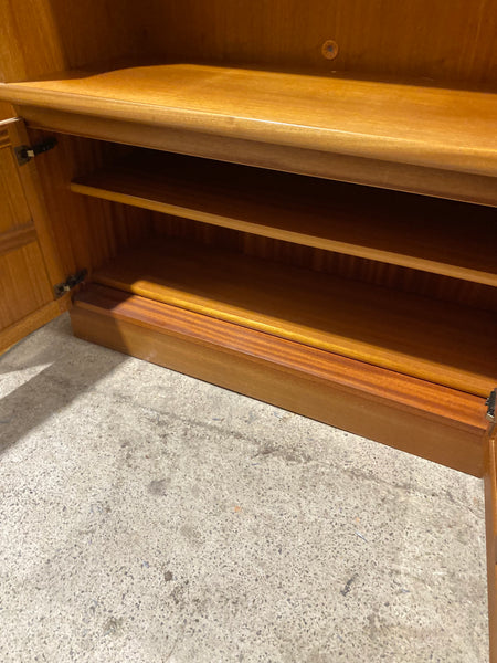 Teak Nathan Bookcase with Cupboard