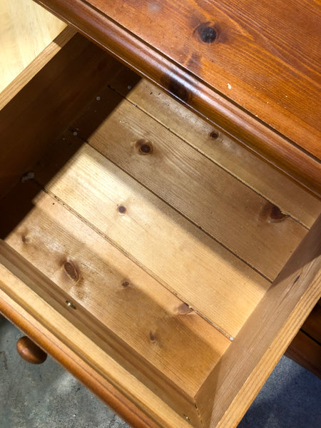 Solid Pine Sideboard With Drawers and Cupboard