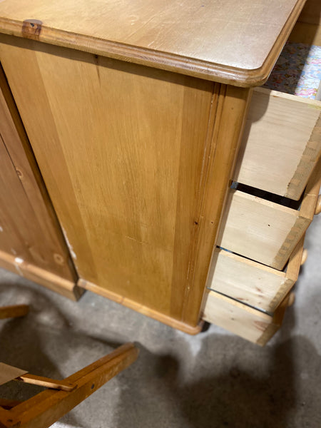 REF - Pine Chest of 4 Drawers