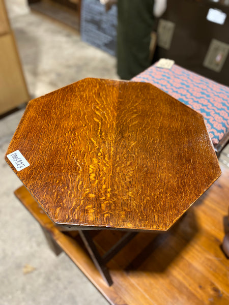 Vintage Oak Folding Side Table