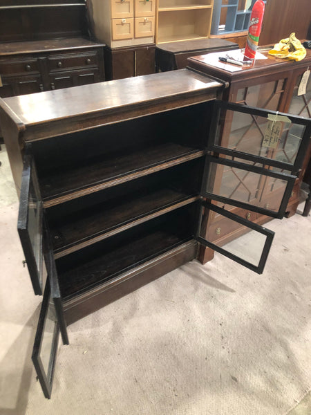GHC- Dark Oak Vintage Library Sectional Bookcase
