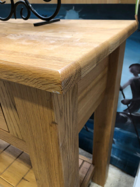 Solid Oak Console Table