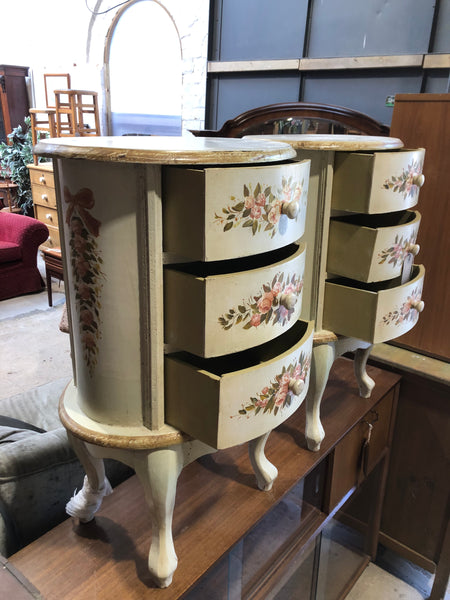 GHC - Pair of Vintage French Style Bedside Tables