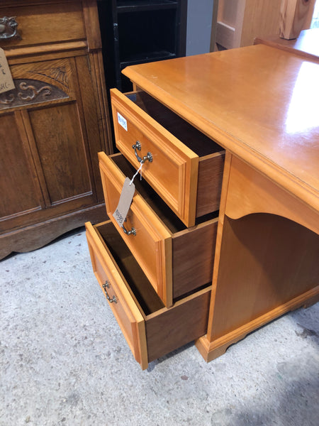 Six Drawer Pedestal Desk